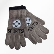 Gants épais et extensible avec décor de ballon sports