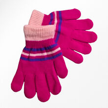 Gants colorés aux tons vibrants pour enfants à motif de rayures