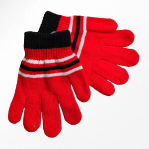 Gants colorés aux tons vibrants pour enfants à motif de rayures