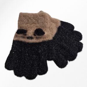 Gants épais et doux pour enfant avec un imprimé animalier chien en relief