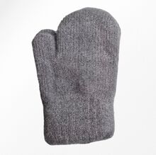 Gants moufles enfants épais et matière douce extensible unie