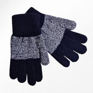 Gants pour enfants à cinq doigts séparés avec design bicolore