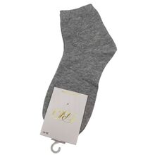 Chaussettes courtes  à motif scintillant  en strass argenté aux couleurs mixtes