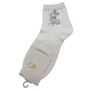 Chaussettes courtes  avec motif Mickey scintillant aux couleurs mixtes