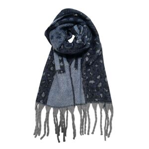 Écharpe épaisse à grosses franges avec motif léopard et lettrage LOVE - 3 pièces