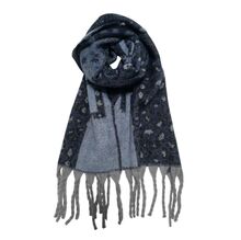 Écharpe épaisse à grosses franges avec motif léopard et lettrage LOVE - 3 pièces