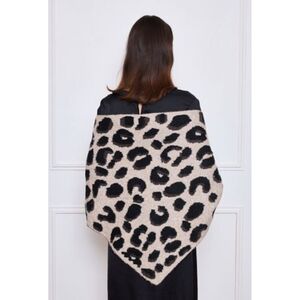 Foulard triangle épaisse en double face à motif léopard - 12 pièces
