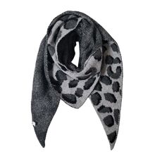 Foulard triangle épaisse en double face à motif léopard - 12 pièces