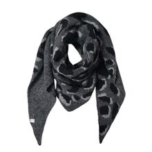 Foulard triangle épaisse en double face à motif léopard - 12 pièces