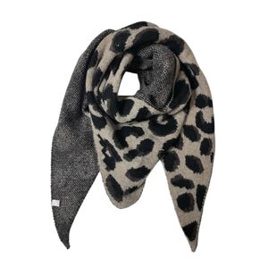 Foulard triangle épaisse en double face à motif léopard - 12 pièces
