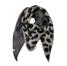 Foulard triangle épaisse en double face à motif léopard - 12 pièces