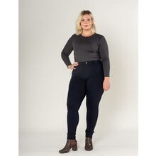 Legging femme grande taille en coupe haute sans zip avec poches arrière
