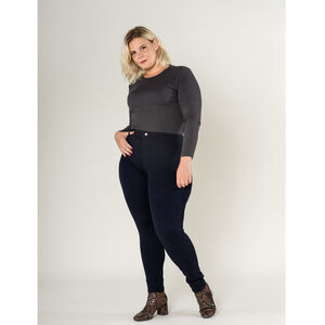 Legging femme grande taille en coupe haute sans zip avec poches arrière