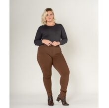 Legging femme grande taille en coupe haute sans zip avec poches arrière