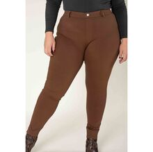 Legging femme grande taille en coupe haute sans zip avec poches arrière