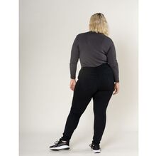 Legging femme grande taille en coupe haute sans zip avec poches arrière