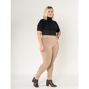 Legging femme grande taille en coupe haute sans zip avec poches arrière