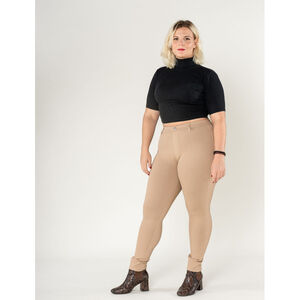 Legging femme grande taille en coupe haute sans zip avec poches arrière