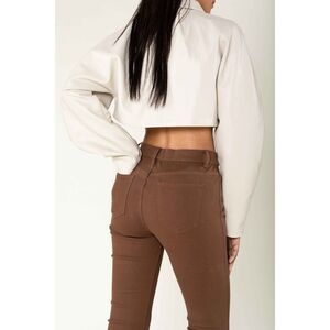 Legging stretch taille haute sans zip avec poches arrière pratiques