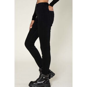 Legging stretch taille haute sans zip avec poches arrière pratiques