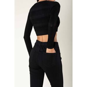 Legging stretch taille haute sans zip avec poches arrière pratiques