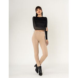 Legging stretch taille haute sans zip avec poches arrière pratiques