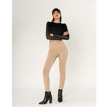 Legging stretch taille haute sans zip avec poches arrière pratiques