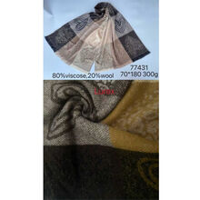 Écharpe imprimé color-block avec motifs cœurs en fils de lurex