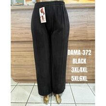 Pantalon femme grande taille en maille finement côtelée