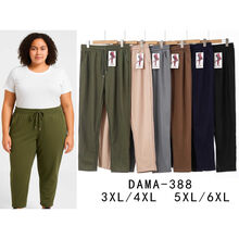 Pantalon jogging en grande taille à taille élastiquée et cordon