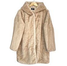 Manteau long à capuche en fausse fourrure, ultra-doux et oversize
