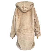 Manteau long à capuche en fausse fourrure, ultra-doux et oversize