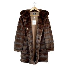 Manteau long à capuche en fausse fourrure, ultra-doux et oversize