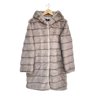 Manteau long à capuche en fausse fourrure, ultra-doux et oversize