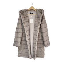 Manteau long à capuche en fausse fourrure, ultra-doux et oversize