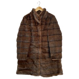 Manteau long en fausse fourrure doux au toucher avec coupe oversize