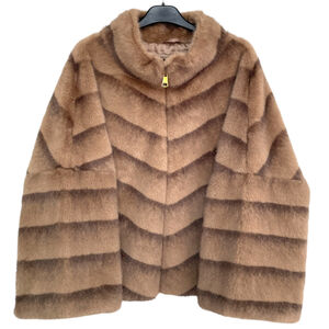 Veste en fausse fourrure au toucher très doux, imitée du vison