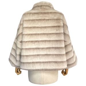 Veste en fausse fourrure au toucher très doux, imitée du vison