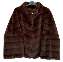 Veste en fausse fourrure au toucher très doux, imitée du vison