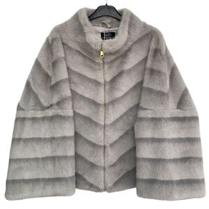 Veste en fausse fourrure au toucher très doux, imitée du vison