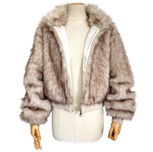 Veste en fausse fourrure façon vison, d'une douceur exceptionnelle