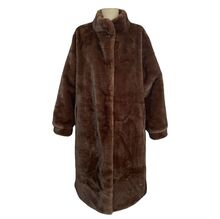 Long manteau en fausse fourrure façon vison, d'une incroyable douceur