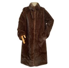 Long manteau en fausse fourrure façon vison, d'une incroyable douceur