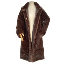 Long manteau en fausse fourrure façon vison, d'une incroyable douceur