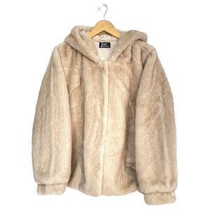 Veste à capuche en fausse fourrure, façon vison, au toucher incroyablement doux