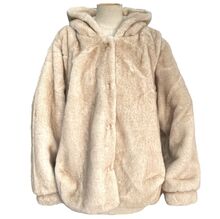 Veste à capuche en fausse fourrure, façon vison, au toucher incroyablement doux