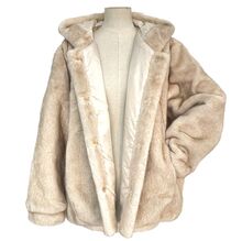 Veste à capuche en fausse fourrure, façon vison, au toucher incroyablement doux