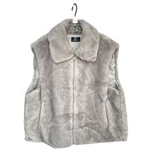 Veste sans manches en fausse fourrure très douce imitant le vison