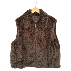 Veste sans manches en fausse fourrure très douce imitant le vison