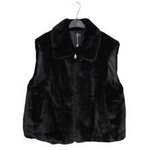 Veste sans manches en fausse fourrure très douce imitant le vison